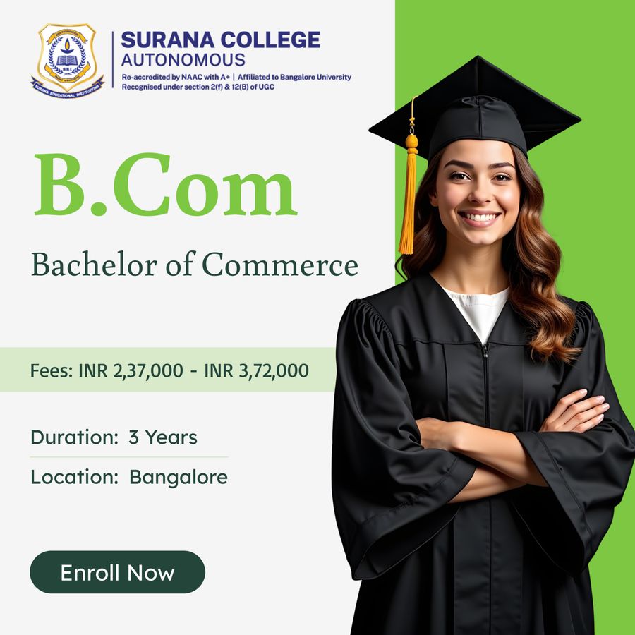 Bachelor of Commerce (B.Com) at Surana College (Autonomus), Bengaluru/Bangalore