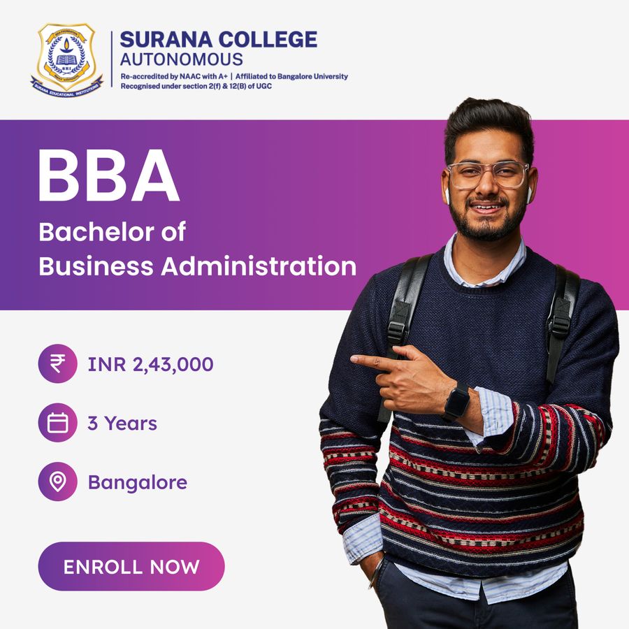 Bachelor of Business Administration (BBA) at Surana College (Autonomus), Bengaluru/Bangalore