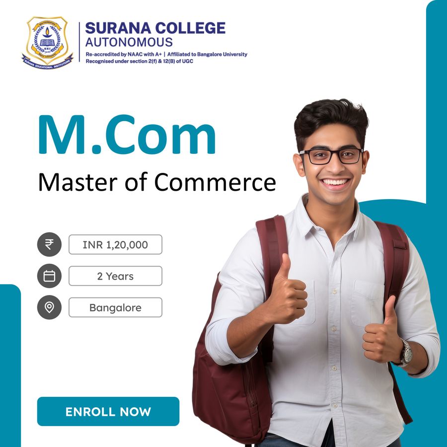 Master of Commerce (M.Com) at Surana College (Autonomus), Bengaluru/Bangalore