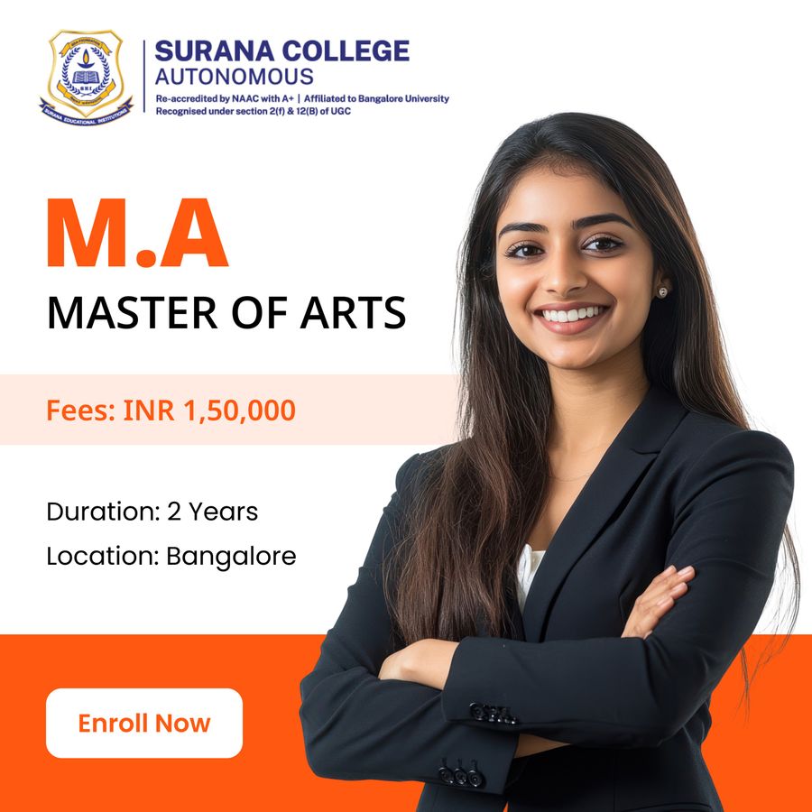Master of Arts (M.A) at Surana College (Autonomus), Bengaluru/Bangalore