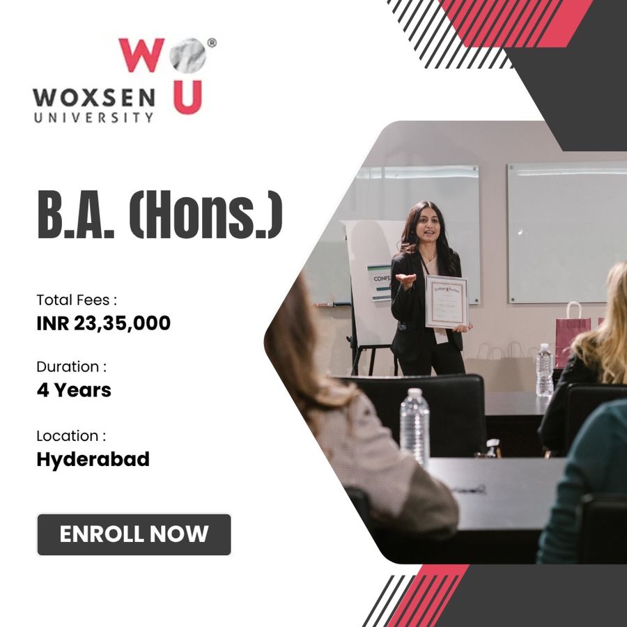 B.A. (Hons.) at Woxsen University, Hyderabad