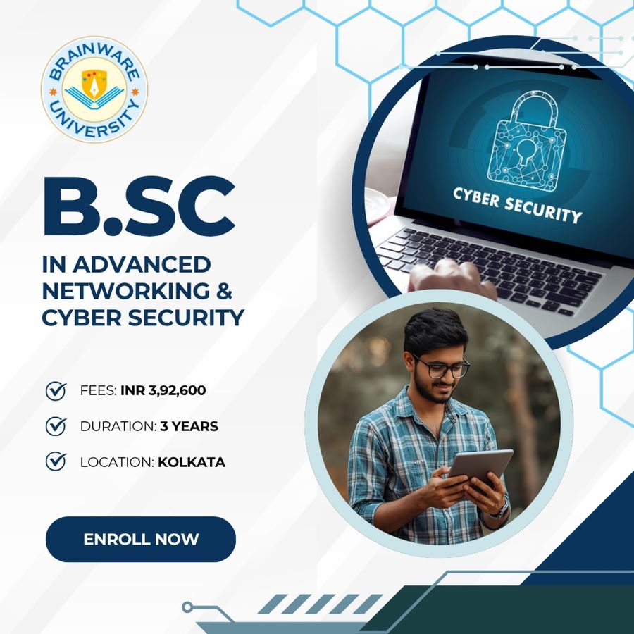 B.Sc in Advanced Networking & Cyber Security at Brainware University, Kolkata