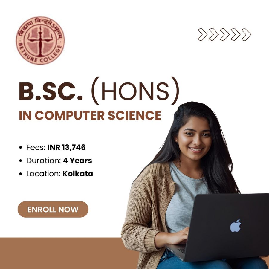 B.Sc (Hons) in Computer Science at Bethune College, Kolkata