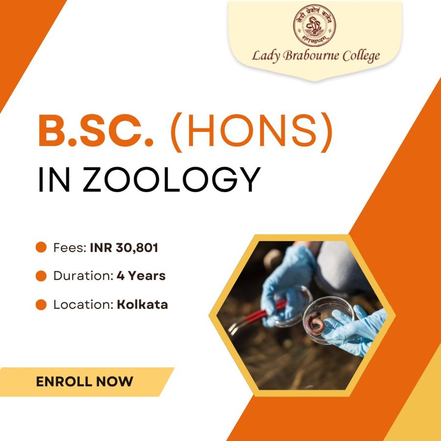 B.Sc (Hons.) in Zoology at Lady Brabourne College, Kolkata, Kolkata